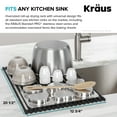 thumbnail image 4 of KRAUS Multipurpose Over-Sink Roll-Up Dish Drying Rack in Light Grey, 4 of 7