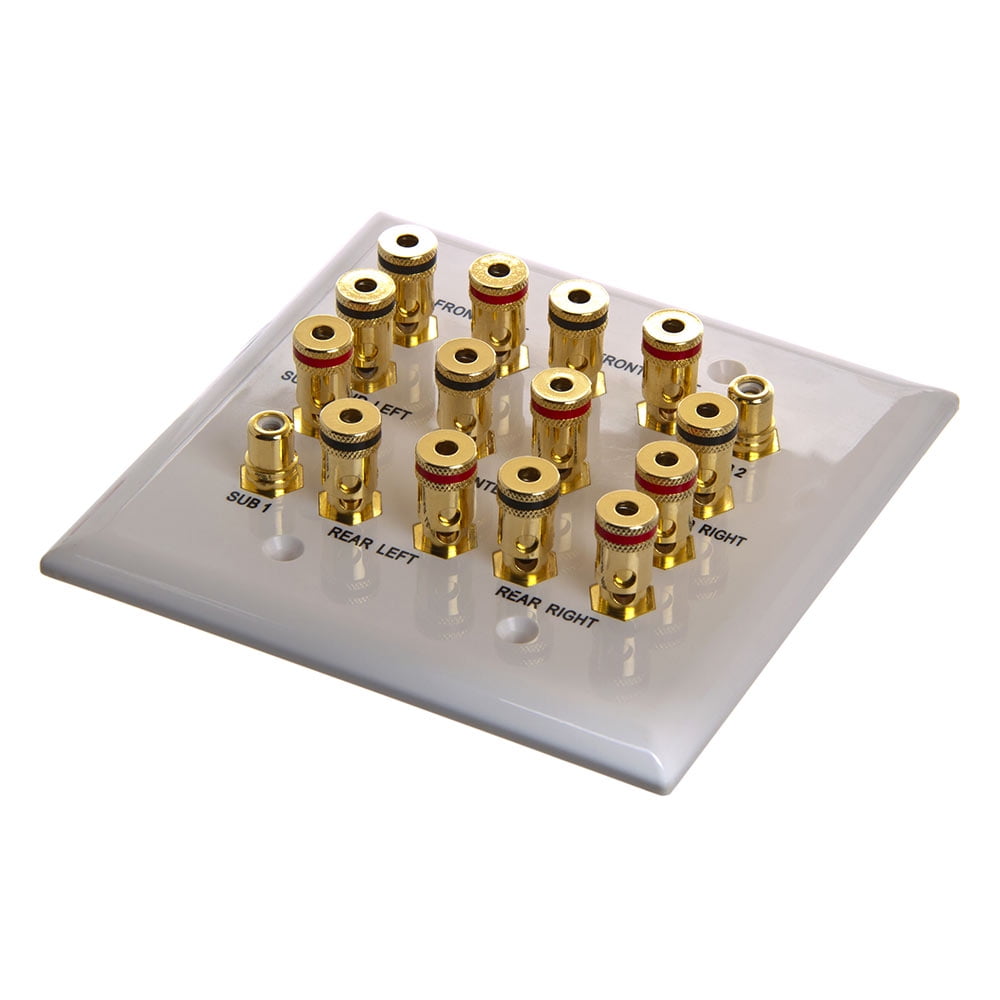 Speaker Wall Plate 7.2 Surround Sound Distribution ? 2Gang Walmart
