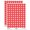 Red, variant on Alien Extraterrestrial UFO Head 200+ Round Stickers - Red - Gloss Finish - 0.50" Size