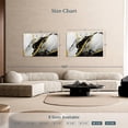 thumbnail image 4 of Elephant Stock Gold Foil Abstract Wall Art - Horizontal Canvas Wall Art - Living Room Wall Decor - Abstract Canvas - Black And Gray Decor - 48" x 32", 4 of 8