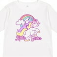 thumbnail image 4 of Inktastic Little Sister Unicorn Girls Long Sleeve Toddler T-Shirt, 4 of 5