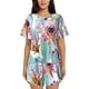 thumbnail image 1 of Fotbe Cactus Conjunto de Pijama Estampado para Mujer, 2 Piezas, Ropa de Dormir con Camiseta de Manga Corta y Shorts Suaves-Small, 1 of 6