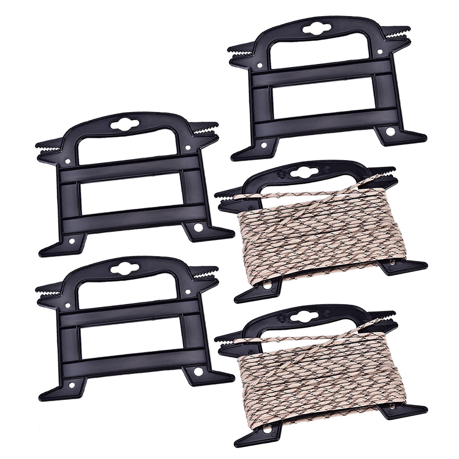 Paracord Winder Rope, Bobbins Rope Parachute Winder, Black 195g For