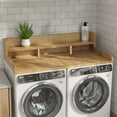 thumbnail image 4 of 54 Inch Washer Dryer Topper with High Edge Waterproof MDF Double Layer Counter Storage for Laundry, 4 of 6