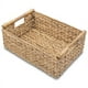 thumbnail image 1 of Cestas de mimbre pequeñas para organizar el baño, cestas de jacinto para almacenamiento, cesta de almacenamiento de mimbre con mango de madera, 1 of 6