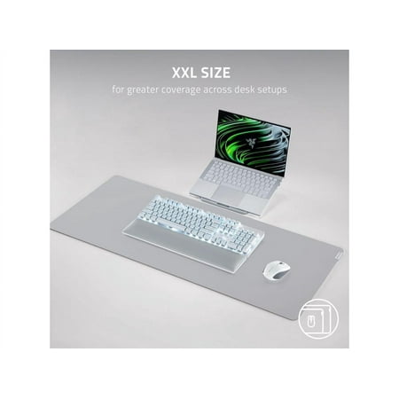 Razer - Pro Glide Mouse Pad (XXL) with Micro-Textured Cloth Surface - Mercury