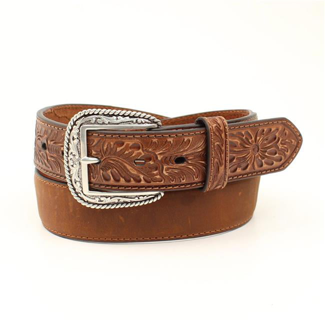 M&F Western A1035244-46 1.5 in. Men Ariat Leather Embossed Tabs Class ...