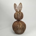 thumbnail image 4 of 20 inch Rattan Woven Easter Bunny Decor Outdoor, Large Bunny Topiary Rabbit Statue Farmhouse Rabbit Easter Decorations for Home Porch Garden Spring Decor, Brown, 20*10in, 4 of 7