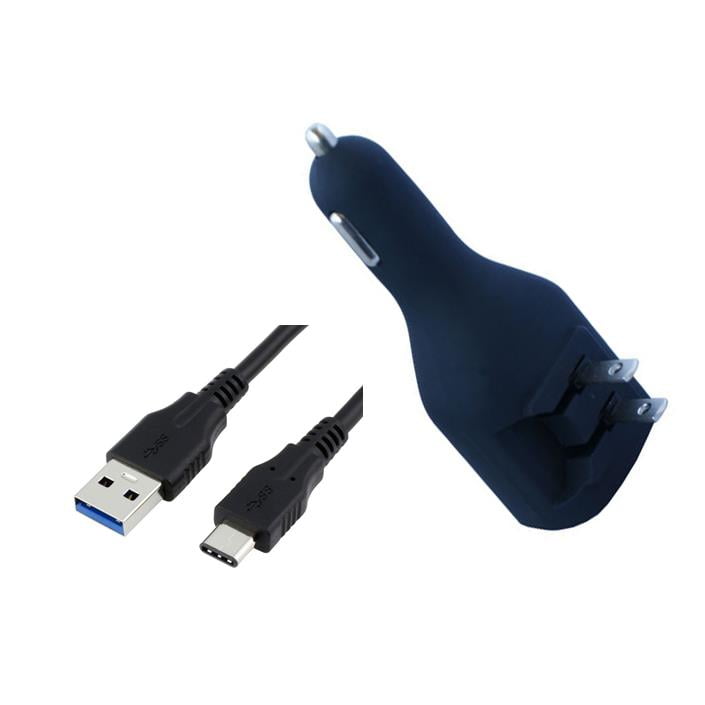 Rubberized MultiCharger Car and Home Charger Compatible for Samsung Galaxy S10 5G, S10+, S10