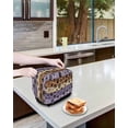thumbnail image 3 of Purple Brown Small Toaster Cover 2 Slice, Kitchen Appliance Covers, Rustic Farmhouse Dog Paw Vintage Toaster Oven Cover with Loop, Bread Machine Cover Polyester Dust Cover Protection, 3 of 4
