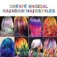 thumbnail image 4 of Hair Chalk Comb Set – Nontoxic Temporary DIY Rainbow Highlighting, 4 of 8