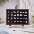 thumbnail image 4 of Vitrina rectangular tipo caja con soporte de mesa, 32 x 22 x 3,3 cm, de MDF color marrón coco, con ventana de acrílico., 4 of 5