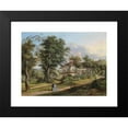 thumbnail image 2 of Vinzenz Kreuzer 14x12 Black Modern Framed Museum Art Print Titled - Park Landscape with Walkers, 2 of 5