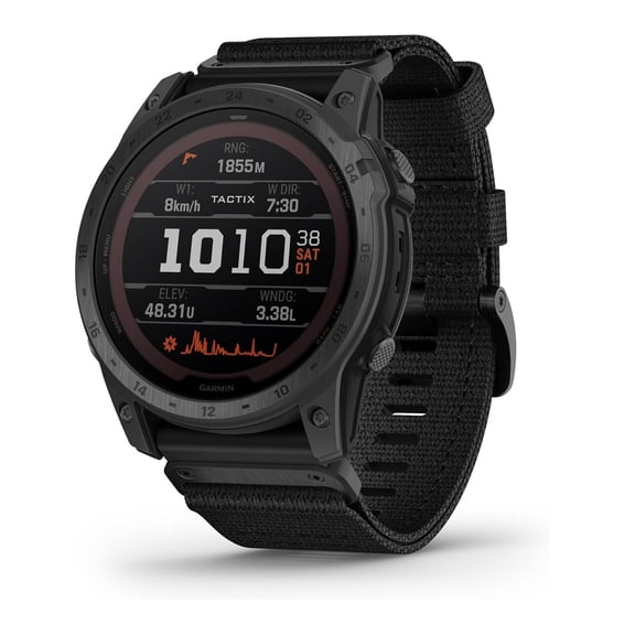 Restored Garmin tactix 7 Pro Ballistics Edition Solar Powered TAC GPS Watch with Applied Ballistics and Nylon Band (Refurbished)