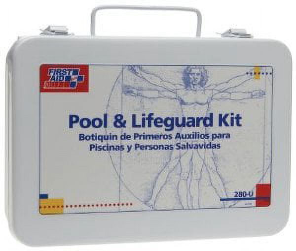 First Aid Only 280-U/FAO 16 Unit Pool Lifeguard First Aid Kit, Metal Case