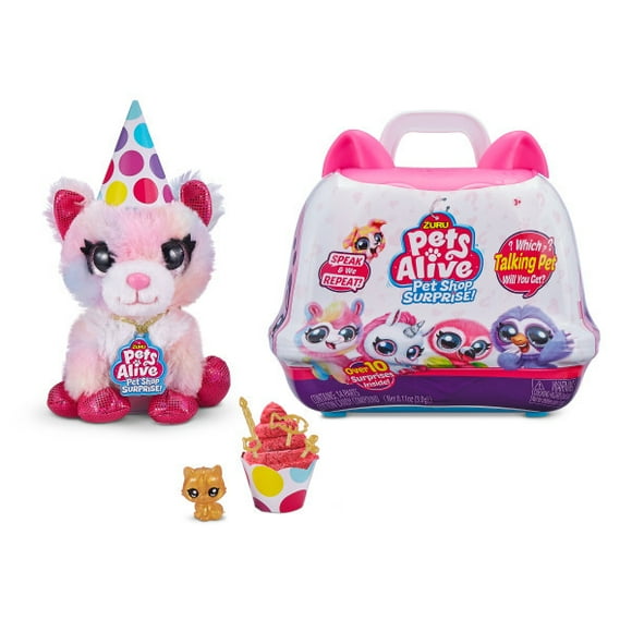 Zhuyu pet blind box Pet talking cute pet surprise shop pretend play suitcase toy