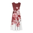 thumbnail image 3 of Generic Women Summer Dresses Trendy Floral Print Sleeveless Maxi Dress Casual Crew Neck Beach Vacation Sundress, 3 of 4