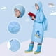 thumbnail image 5 of Amorosa Chubasqueros para Niños Chaqueta de Lluvia Impermeable Dinosaurio Lindo Chubasquero Niños Al Aire Libre Azul-L, 5 of 7