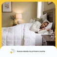 thumbnail image 2 of Edredón Nooz Duvet Essential Microfibra Verano Individual blanco, 2 of 9