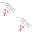 thumbnail image 2 of relayinert 20/100pcs Fingernails False Nails Artificial Transparent Full Cover 20pcs&clear 2Set, 2 of 6