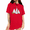 Red, variant on UNISHE Cute Ghost Pumpkin Halloween Joy Short Sleeve Crew Neck Graphic Tee for Women