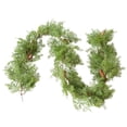 thumbnail image 1 of Qocolhg Christmas Decorations Indoor Outdoor, Christmas Tail Grass Rattan Soft Rubber Simulation Green Plant Decoration Door Frame Home Decoration Window Hanging, on Sale Clearance!, 1 of 5