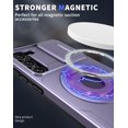 thumbnail image 2 of Fzchun Étui Magnétique pour Galaxy S23 Plus, Compatible avec Magsafe avec Protection contre les Chutes de Qualité Militaire, Support Rotatif Intégré pour Galaxy S23 Plus-Violet, 2 of 4