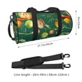 thumbnail image 2 of Rocae Vegan Print Round Travel Duffel Bag and Fitness Bag, Women's Waterproof Weekend Tote, Men's Travel and Fitness Essentials, 2 of 8
