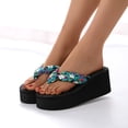 thumbnail image 4 of Women's Summer Beach Flip Flops Sandals, Comfortable Floral Casual Thong Sandals with Arch Support Lightweight Flexible Sole for Indoor Outdoor Daily Wear, 4 of 4