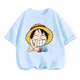 thumbnail image 3 of Camiseta de una pieza de Anime para adolescentes, camisetas de manga corta de verano, ropa para niños, camisetas de Luffy para niñas, camisetas de Sonic, 3 of 5