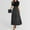 Black, variant on Women's Summer Floral Print Short Sleeve Dress Elegant Round Neck Back Zipper Casual Dress With Adjustable Belt For Comfort And Style Long Dress for Women Juniors Summer Dresses Causal Maxi Dresses