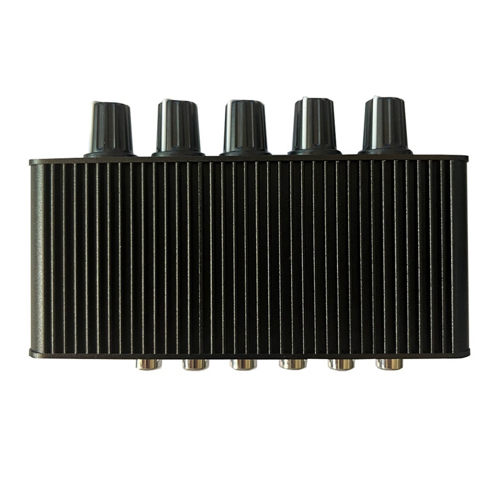 AU-105RCA Audio Distributor Stereo Audio Mixer 1 Input 5 Output Multi-Channel Audio Distributor for Volume Controls