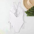 thumbnail image 3 of BeAi Cute Swimsuit for Women Two Piece Push Up Halter Bikini Sets for Women Womens Swimwear Tummy Control Top 2 Piece Sexy White Beachwear Women Criss Cross Back Previous Orders, 3 of 4