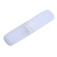 thumbnail image 3 of senveriont Tooth Brush Toothpaste Storage Box with Lid Dust-proof Portable Case Chopsticks Organizer Accessory Outdoor Camping Transparent White 1Set, 3 of 6