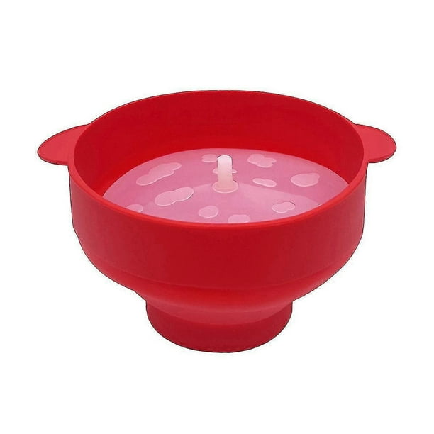 Máquina para hacer palomitas de maíz con tapa - Palomitera de silicona, recipientes plegables para palomitas