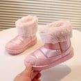 thumbnail image 5 of Toddler Kids Girls' Boots Snow Boots with Faux Fur Footwear Fleece Lined Winter Fashion Warm Footwear Warm Boots Toddler Shoes Solid Color Breathable Winter Fashion Footwear, 5 of 9