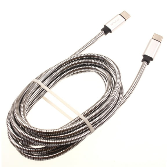 Type-C to USB-C 6ft Metal PD Cable for Motorola Edge (2021) Phone - Charger Cord Power Wire Sync Long N5X Compatible With Motorola Edge (2021) Model