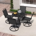 thumbnail image 2 of Gymax Patio Swivel Chairs Set of 4 w/ High Back & Round Metal Base for Backyard, 2 of 10