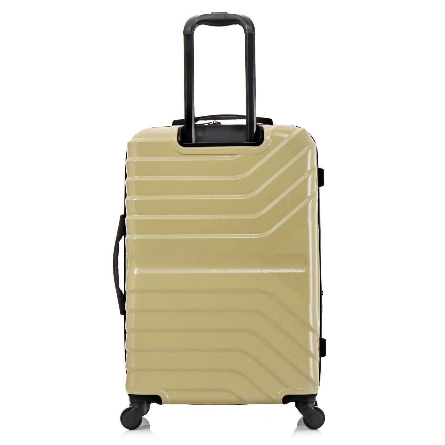 InUSA AURUM 24" Hardside Lightweight Checked Luggage with Spinner Wheels, Handle and Trolley, Champagne