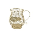 thumbnail image 3 of Toystoory Contenedores de cesta de almacenamiento de café, estante Universal para aperitivos, contenedor de organización para alimentos y Juegos de servir café y té Dorado, 3 of 6