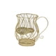 thumbnail image 4 of Matsuzay Contenedores de cesta de almacenamiento de café, estante Universal para aperitivos de escritorio, soporte de comida de fruta en forma Juegos de servir café y té Dorado, 4 of 6