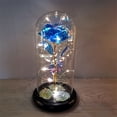 thumbnail image 1 of New Battery Valentine's Day LED Lamp Romantic Gold Foil Flower Eternal Rose Artificial Preserved Roses BLUE WARM LIGHTS, 1 of 8