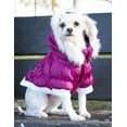 thumbnail image 6 of Pet Life ® Classic Metallic Fashion 3M Insulated Dog Coat Parka w/ Removable Hood, 6 of 8