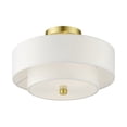 thumbnail image 4 of Livex Claremont Ceiling Mount in Brushed Nickel, 4 of 5