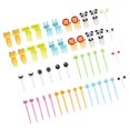 thumbnail image 2 of Cartoon Fruit Fork, Widely  Cute Animal Shape Fruit Fork 50 PCS Plastic  for School, 2 of 8