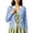 A#Blue545, variant on Eyelet Knit Open Front Cardigan For Women Long Sleeve Coat Bavarian Fair Jacket