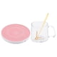 thumbnail image 5 of Calentador de Bebidas Calentador de Té Posavasos Temperatura , con Copa Rosa Redondo con Copa Rosa, 5 of 9