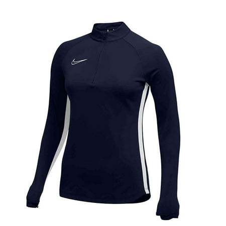 Nike Women's Academy19 Drill Top, AO1470-451 Obsidian/White, Medium