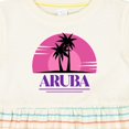 thumbnail image 4 of Inktastic Aruba Vacation Cruise Girls Baby Dress, 4 of 5