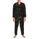 thumbnail image 3 of Balery Spiderweb Bats And A Spider Pijama para Hombre de Dos Piezas con Manga Larga, Conjunto de Dormir y Descanso Suave con Bolsillos-Small, 3 of 7